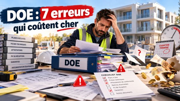 DOE : les 7 erreurs qui font perdre de l'argent aux artisans en fin de chantier